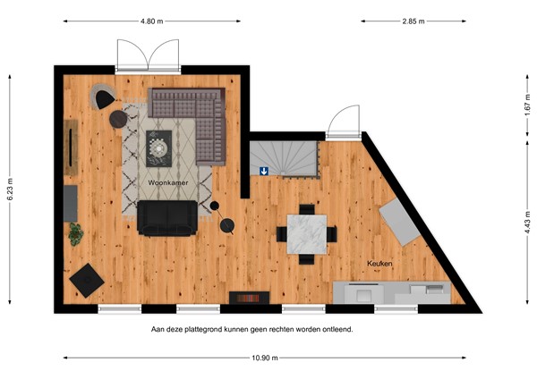 Floorplan - Schulpenpad 2, 4551 EG Sas van Gent